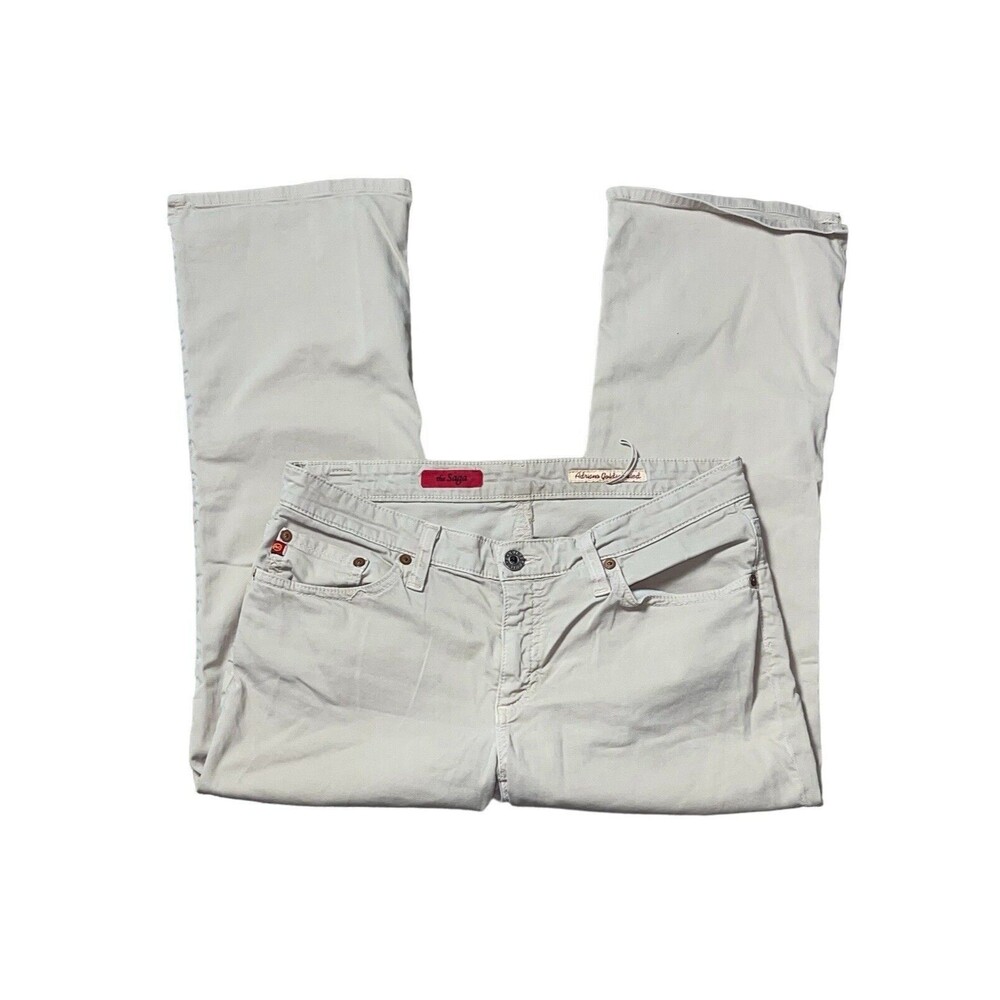 Adriano Goldschmied The Saga Crop Capri Low Rise 29 Pants Tan Brown